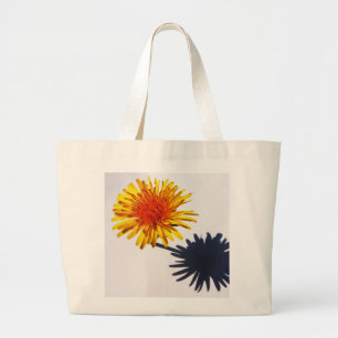 Dandelion and Shadow jtcna Large Tote Bag