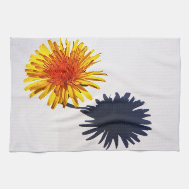 Dandelion and Shadow ktcnm Tea Towel (Horizontal)