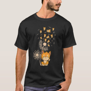 Dandelion Animal Pet Cat  Floral Cute Cat Owner Ca T-Shirt