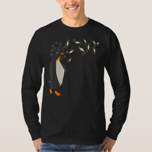 Dandelion Antarctica Animal  Zoo Bird Floral Pengu T-Shirt