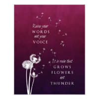 Dandelion Art - Raise your words