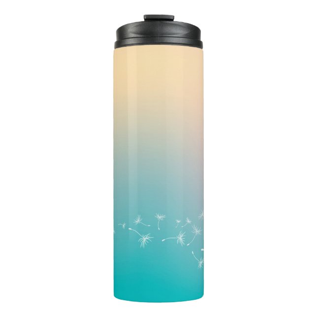 Dandelion background dandelion thermal tumbler (Front)