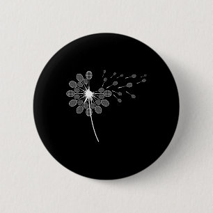 Dandelion Badminton Racket Shirt Badminton Player 6 Cm Round Badge