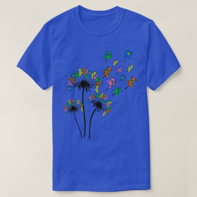 Dandelion Bear Bear Lover Dancing Bear  T-Shirt (Design Front)