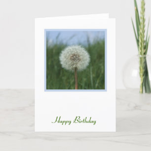 Dandelion Birthday Card