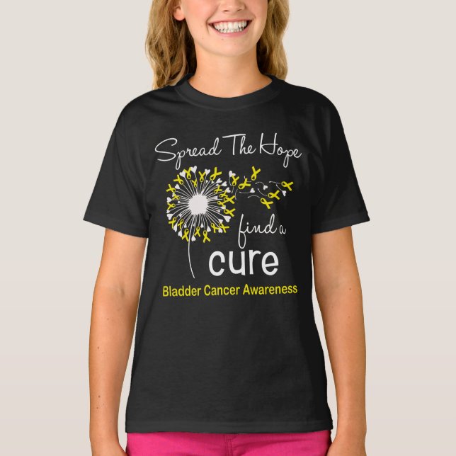 Dandelion Bladder Cancer Awareness T-Shirt (Front)