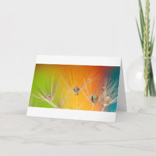Dandelion Blossoms Flowers Destiny Peace Love Art Thank You Card