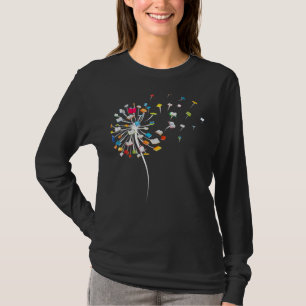 Dandelion Books Gift For Reading  Women Girls T-Shirt