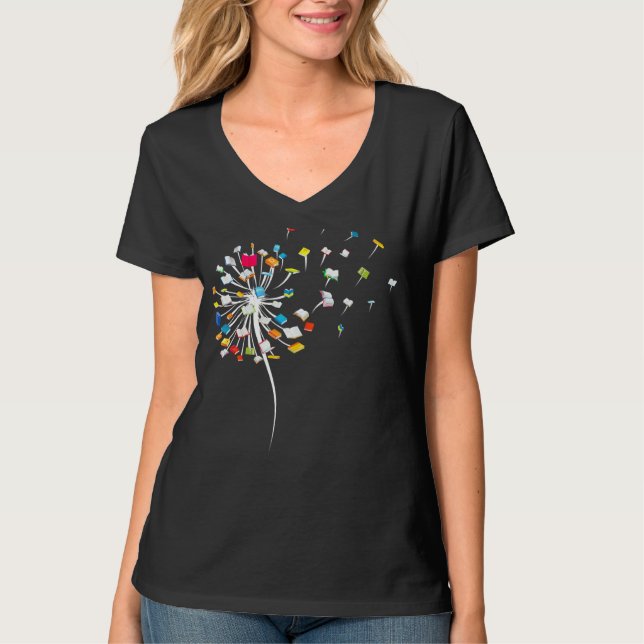 Dandelion Books Reading T-Shirt (Front)