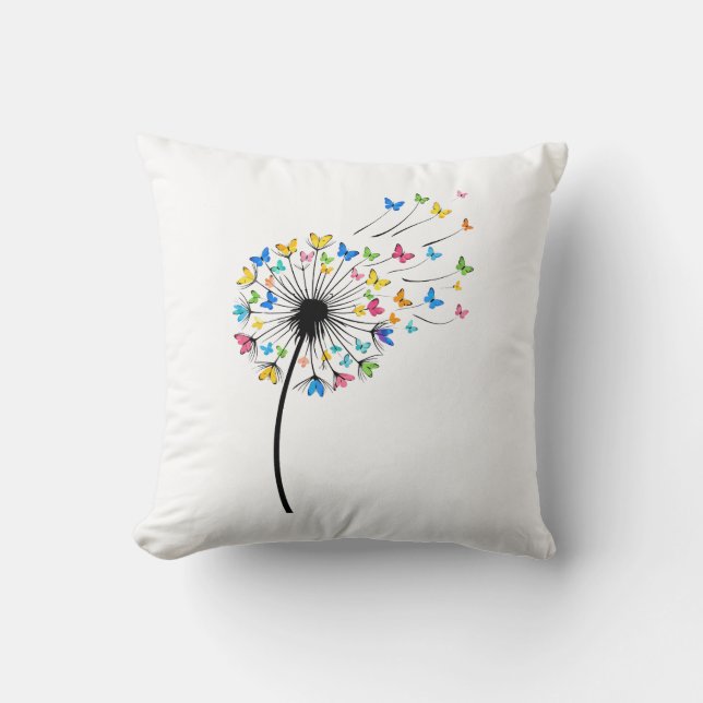 Dandelion butterfly flow cushion (Front)