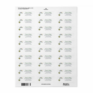 Dandelion Butterfly Home Sweet Home Return Address