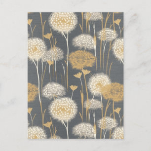 Dandelion Clocks Chiyogami Postcard