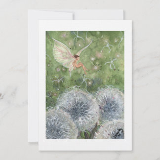"Dandelion Clocks Fae" Invitation