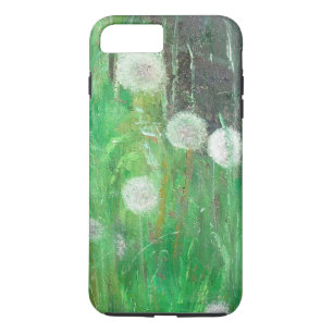 Dandelion Clocks in Grass 2008 oil on canvas Case-Mate iPhone Case