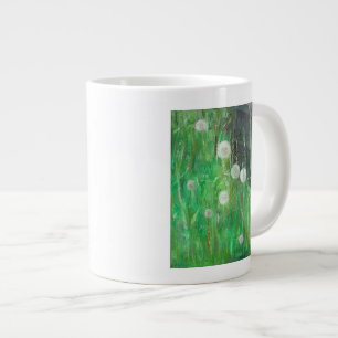 Dandelion Clocks in Grass 2008 oil on canvas Large Coffee Mug