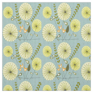 Dandelion Clocks Mid-Century Inspired Fabric