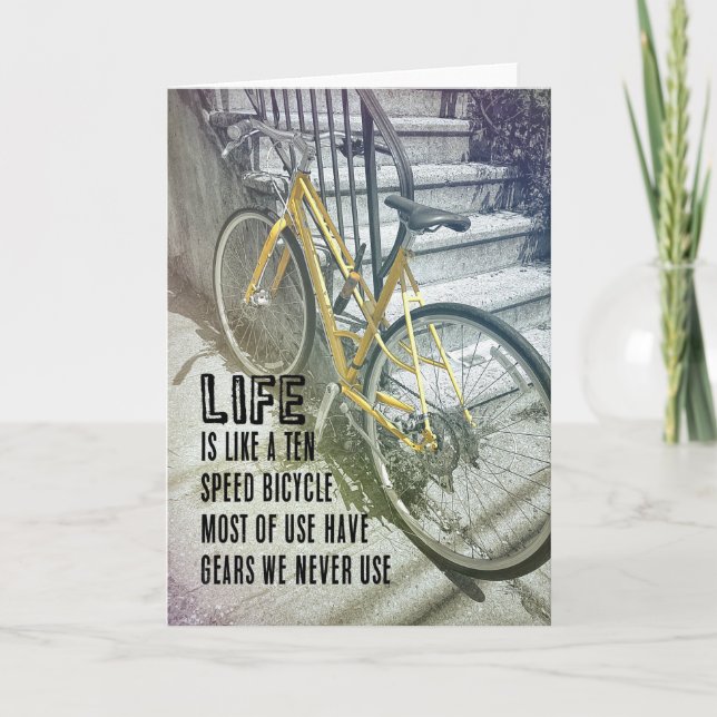DANDELION CYCLE Greeting Card (Front)