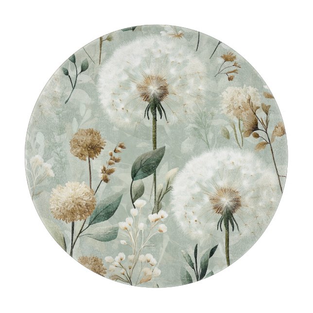 Dandelion Design Series #18 Cutting Board (Front)
