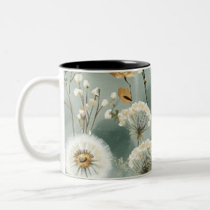 Dandelion Design Series #3 Two-Tone Coffee Mug