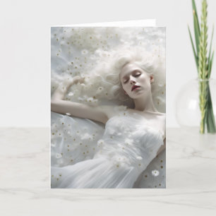 Dandelion Dreaming Woman Card