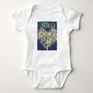 Dandelion Dreams Personalised Baby Bodysuit. Baby Bodysuit