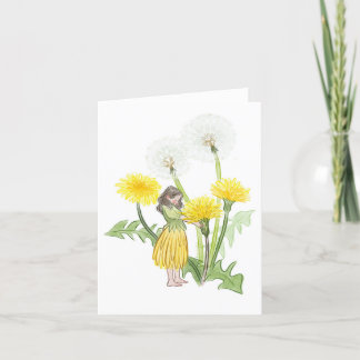 Dandelion Fairy Holiday Card
