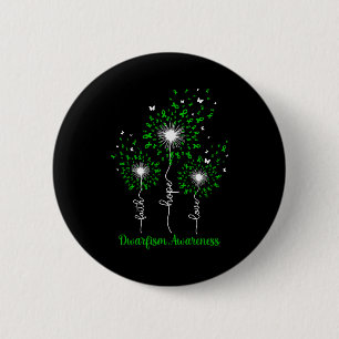 Dandelion Faith Hope Love Dwarfism Awareness 6 Cm Round Badge