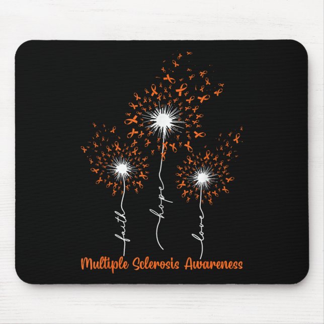 Dandelion Faith Hope Love Ms Multiple Sclerosis Aw Mouse Pad (Front)