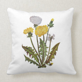 Dandelion Faux Embroidery Pillow