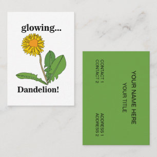 Dandelion Floral Makeup Artist Stylist Business Card