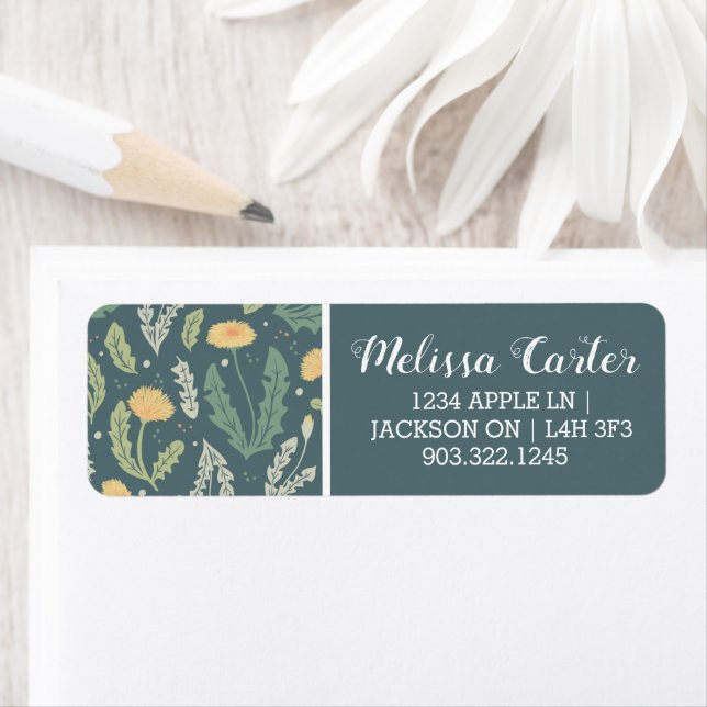 Dandelion Floral Weed Pattern (Insitu)