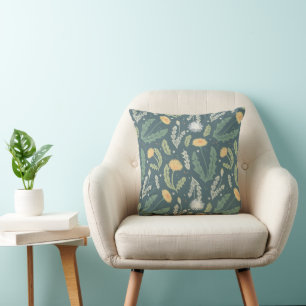 Dandelion Floral Weed Pattern Cushion