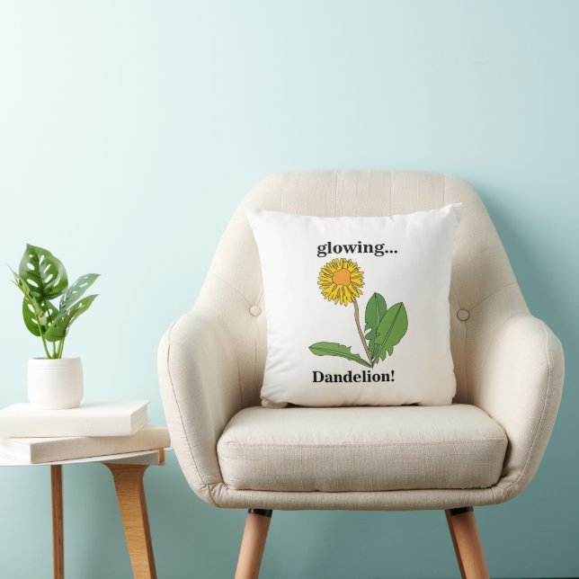 Dandelion Flower Floral  Cushion (Chair)
