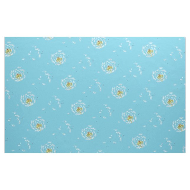 Dandelion flower floral fabric (Fat Quarter)