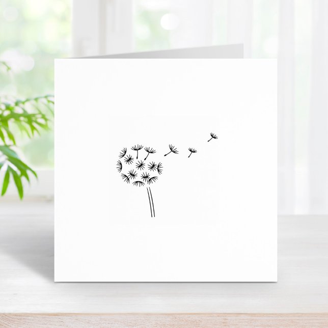 Dandelion Flower Parachutes 2 Rubber Stamp (Creator Uploaded)