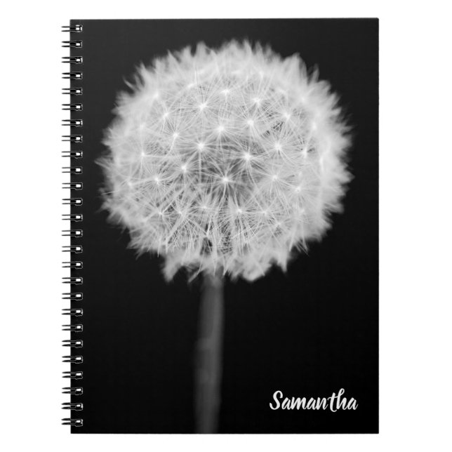 Dandelion flower Spiral notebook (Front)