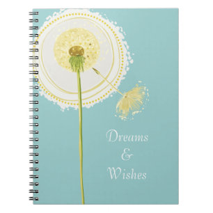 Dandelion Flower Spiral Notebook