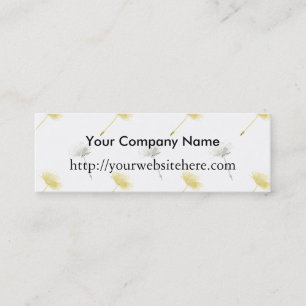 Dandelion Flowers Mini Business Card
