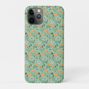 Dandelion Flowers Orange Floral Pattern Case-Mate iPhone Case