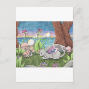 Dandelion Fluff Postcard