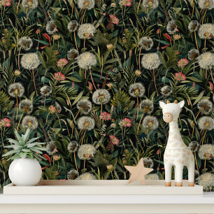 Dandelion Forest Floral Peel and Stick Wallpaper