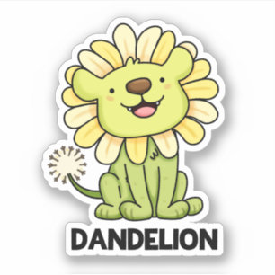 Dandelion Funny Lion Pun