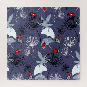 Dandelion Ginkgo: Abstract Hand Drawing Jigsaw Puzzle