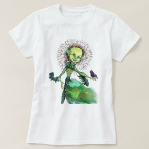 Dandelion Girl and Butterfly T-Shirt - Fun