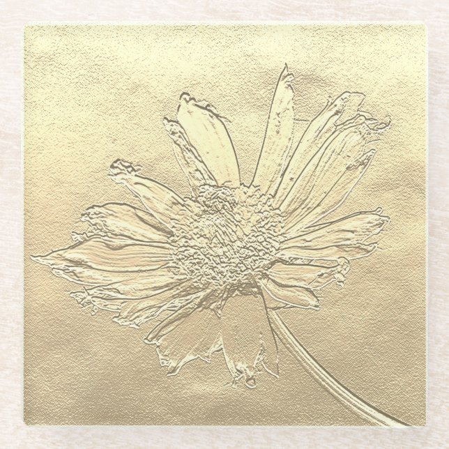 Dandelion glass coaster (Front)