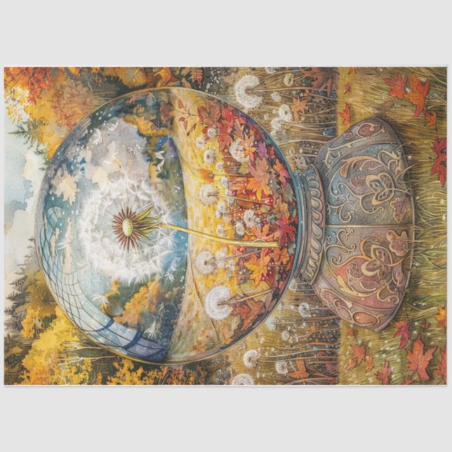 Dandelion Globe Tissue Paper (Front)