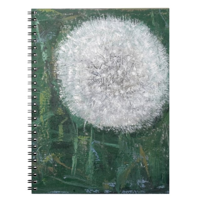Dandelion Head 2008 Spiral Notebook (Front)