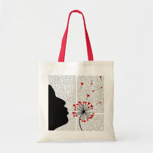 Dandelion Hearts Tote Bag
