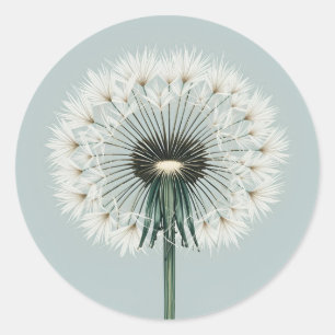 Dandelion hole seed classic round sticker