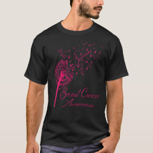 Dandelion I'm A Survivor Breast Cancer Awareness F T-Shirt